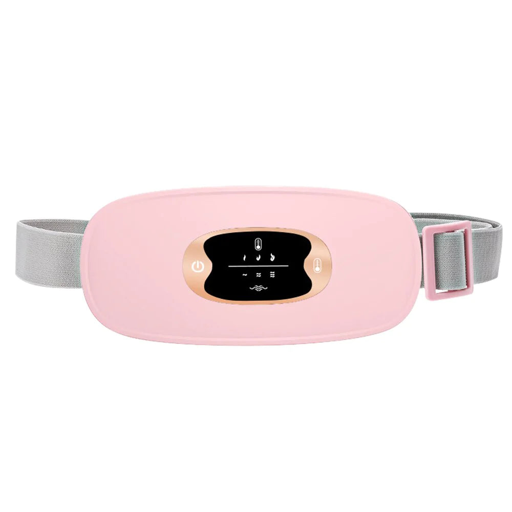 ulmena Heat & Massage Belt, pink cordless period heating pad